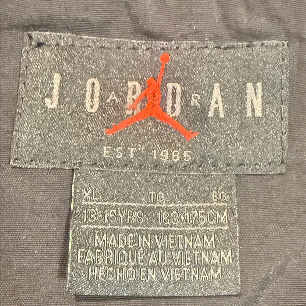Jordan Black Fleece Vest with Red Logo - Picture 2 of 5